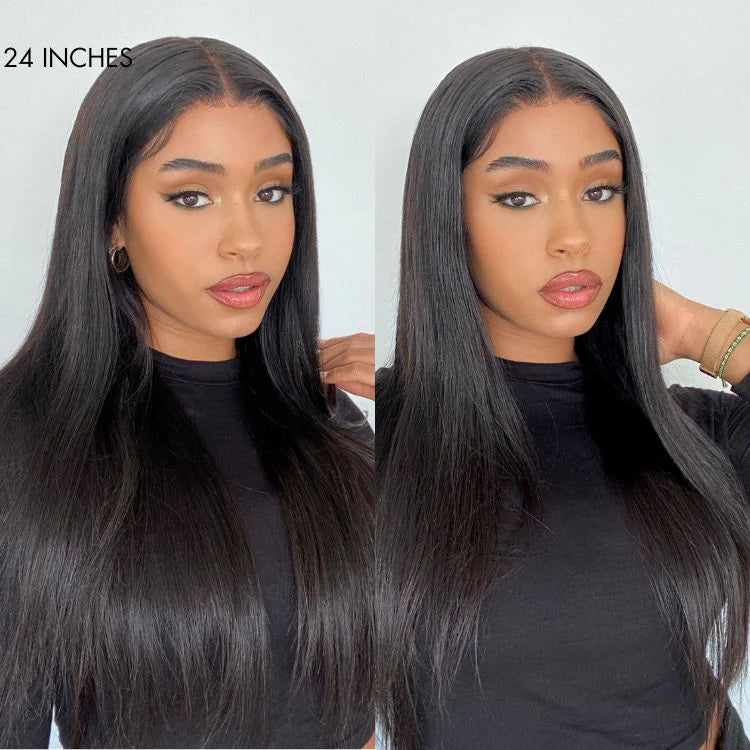 YurHair PartingMax Glueless Wig Ready to Go Silky Straight 7x6 Closure HD Lace Pre Plucked & Bleached Breathable Cap